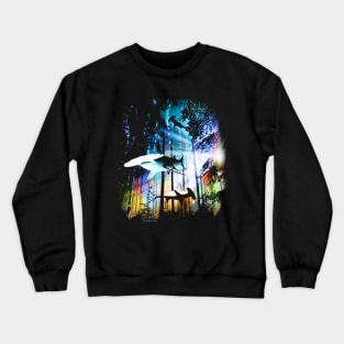 Hammerhead Shark Forest Crewneck Sweatshirt